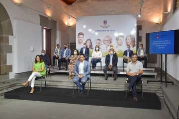 La presentación del Plan de Reactivación Económica y Social de Telde tuvo lugar este lunes en la ermita de San Pedro Mártir (Foto Francisco Javier Santana)